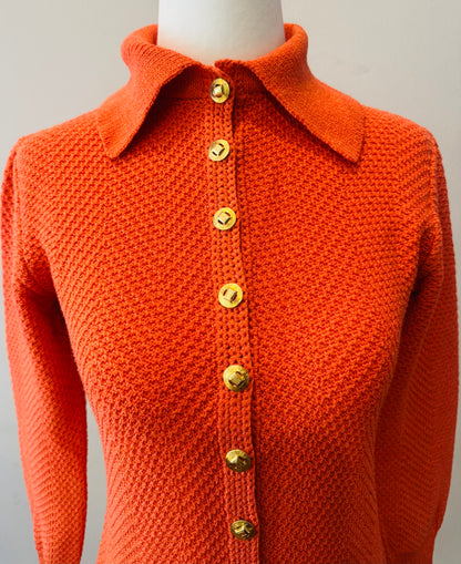 Vintage 70s St John Lillie Rubin Knit Cardigan