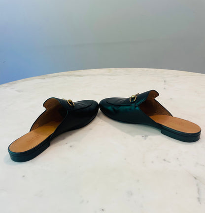 Gucci Princetown Horsebit Accent Mules