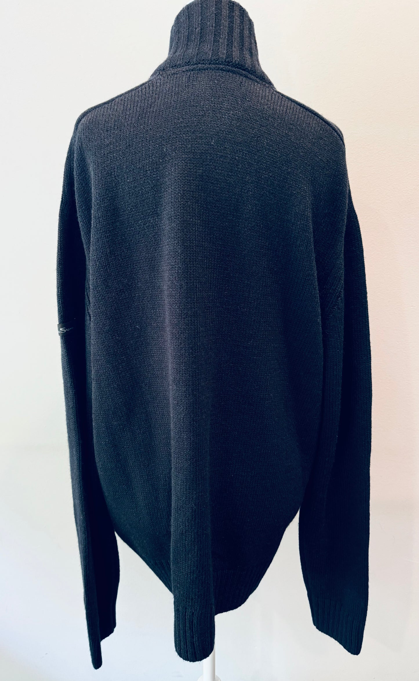 Vintage Ben Sherman Black Cardigan Sweater