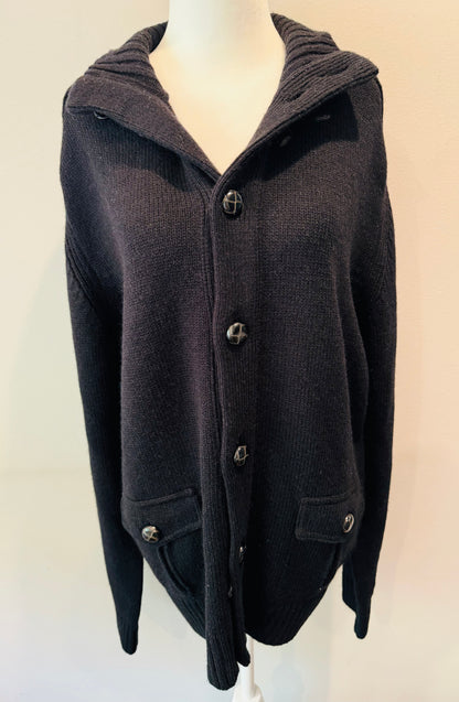 Vintage Ben Sherman Black Cardigan Sweater