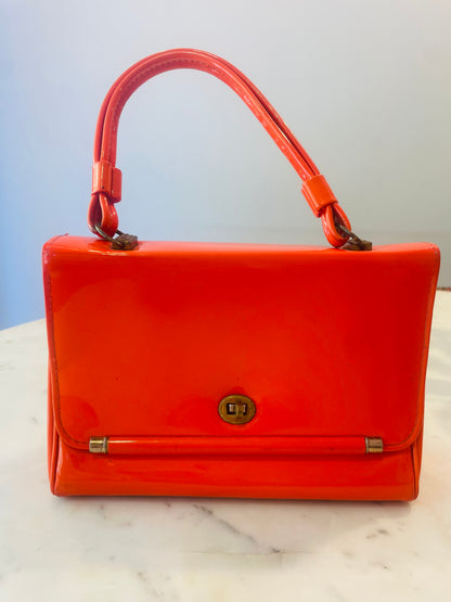 Vintage  1970's Patent Leather Handbag