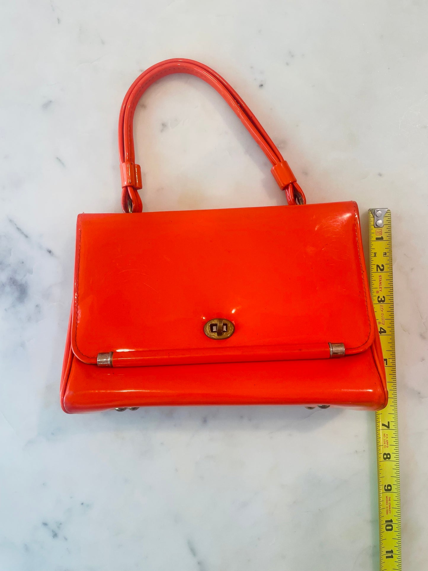 Vintage  1970's Patent Leather Handbag