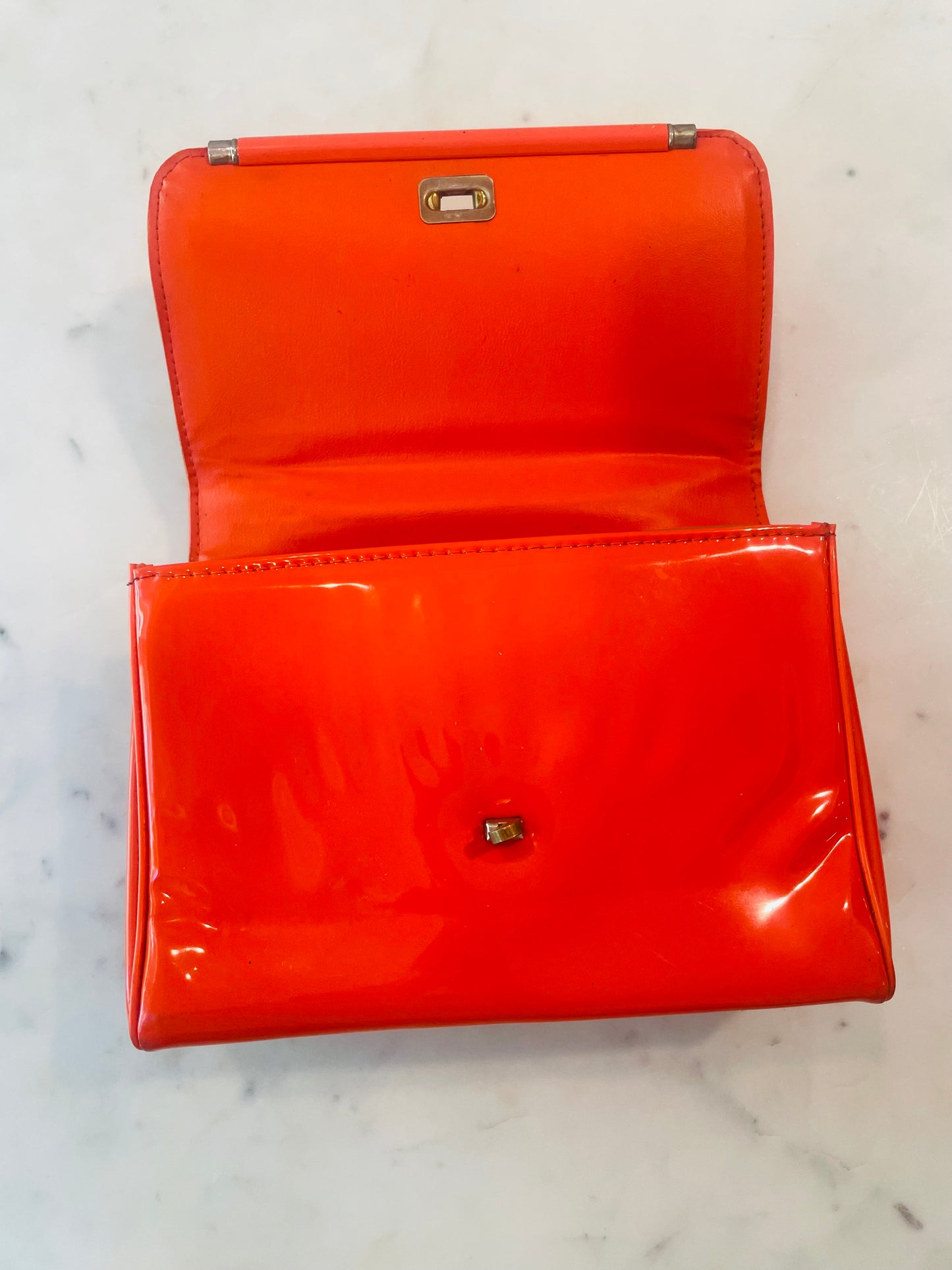 Vintage  1970's Patent Leather Handbag