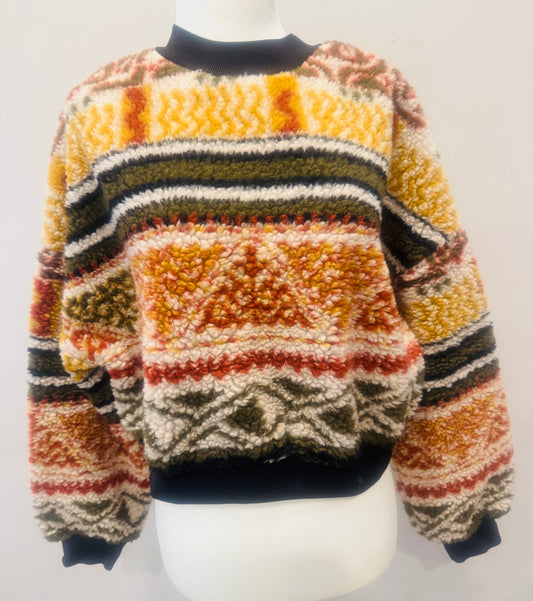 Etro Milano Teddy Jacquard Fleece Sweater