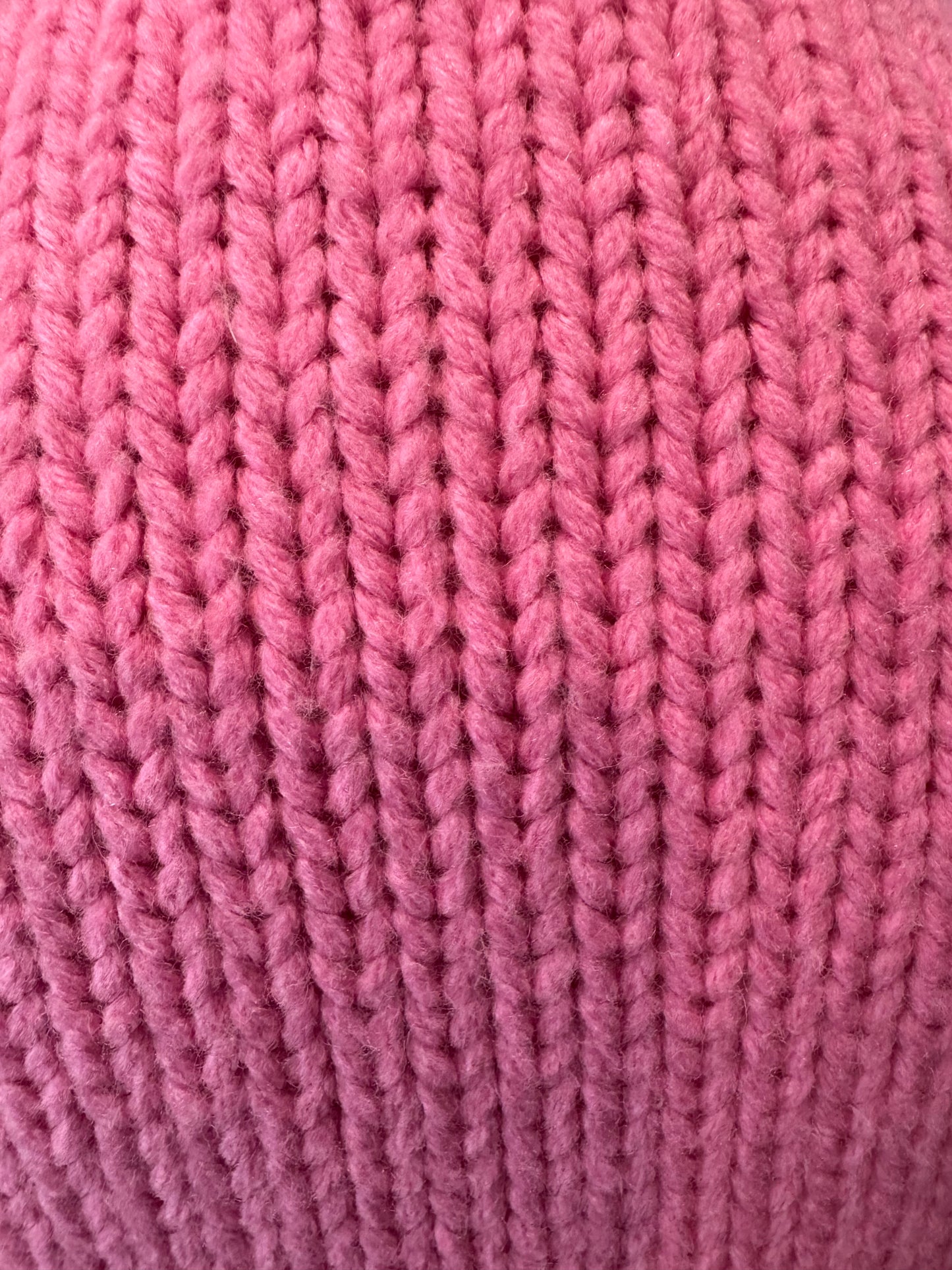 Vintage 1990s Versace Jeans Couture Pink Chunky Knit Turtleneck Sweater