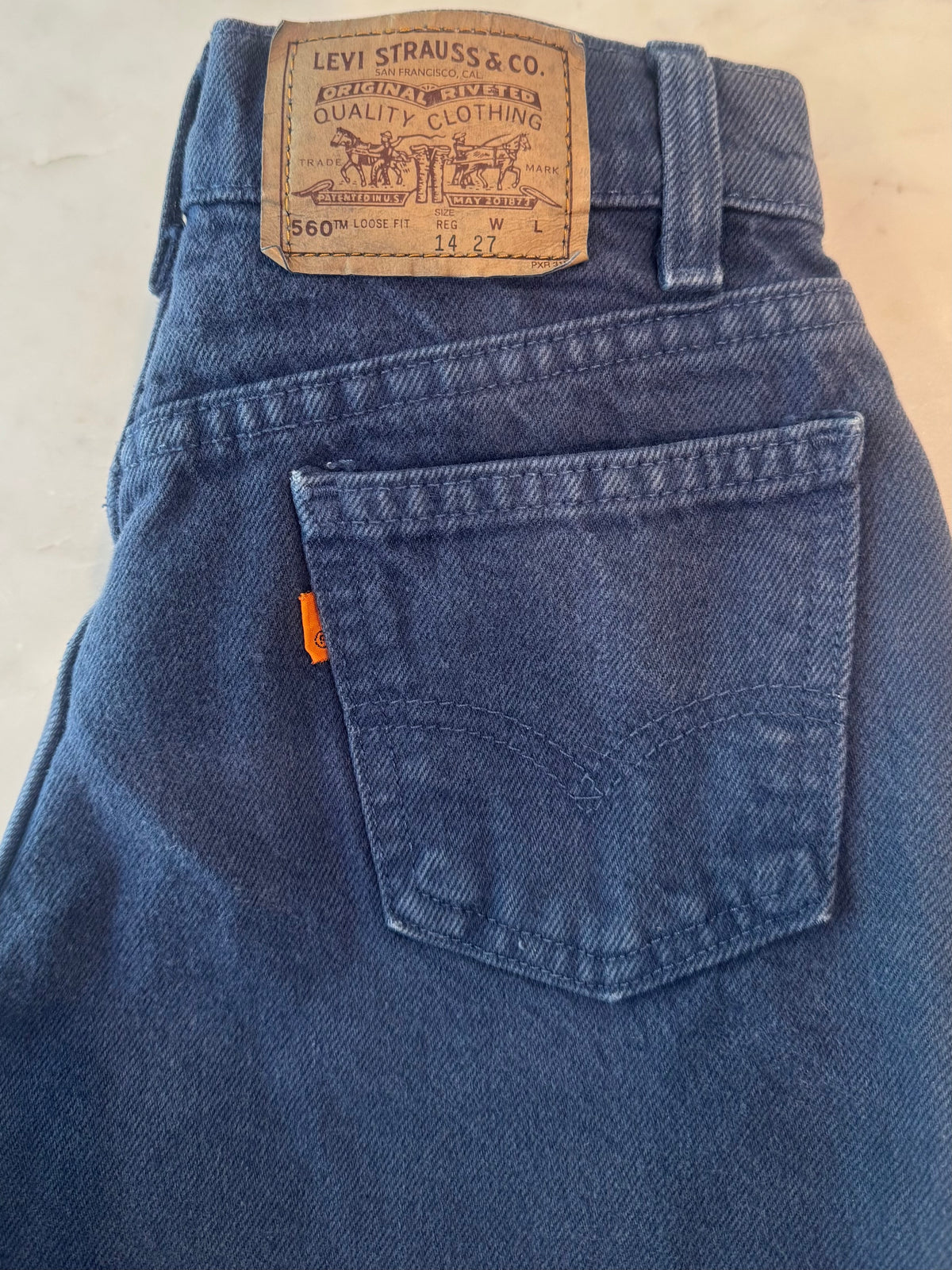 Vintage Levi's 560 Orange Tab Cut Off Shorts