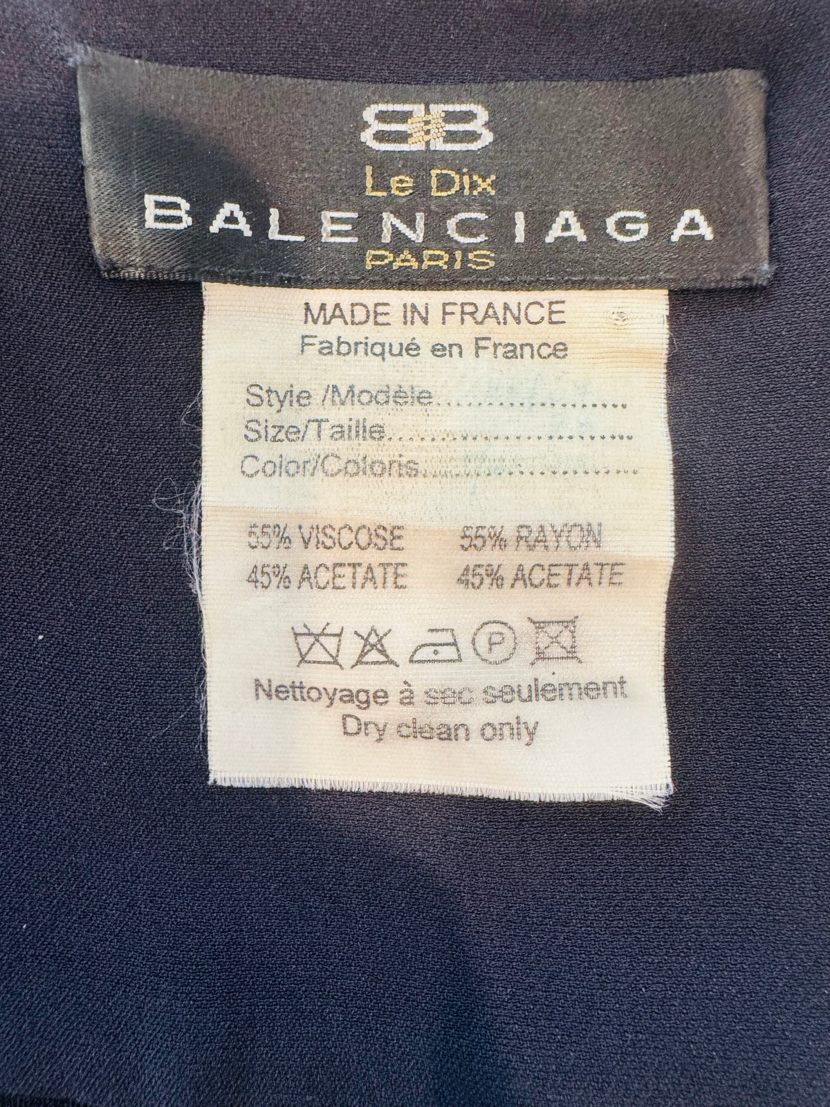 Vintage 90s Le Dix Balenciaga Dress