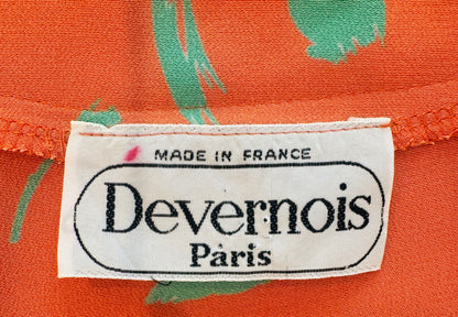 1980s Devernois Paris Peplum Blouse