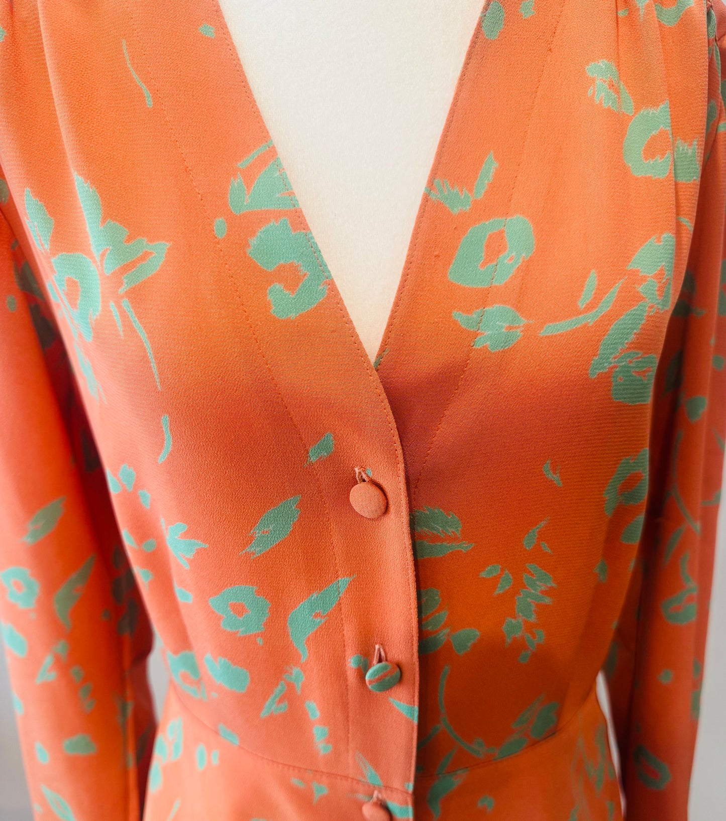 1980s Devernois Paris Peplum Blouse