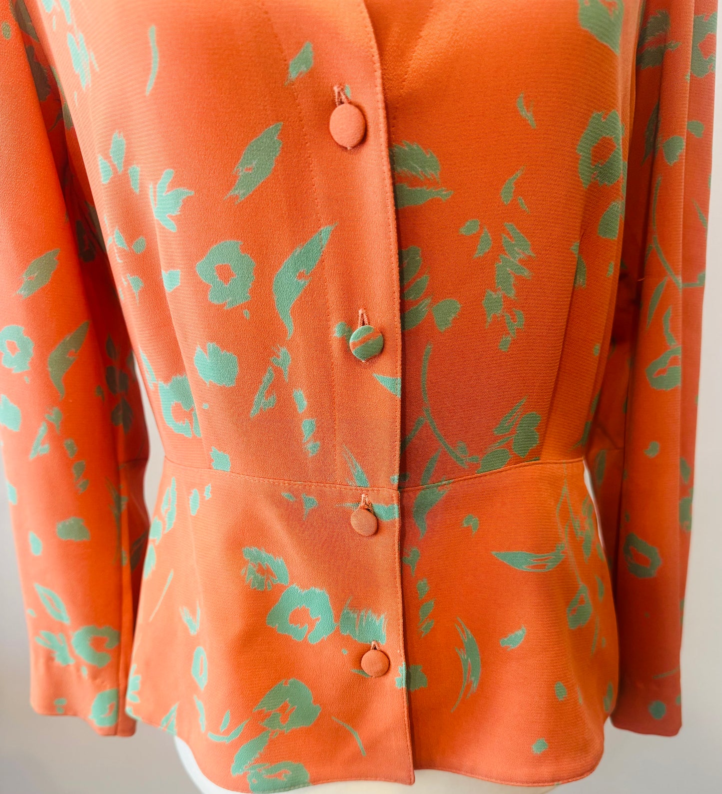 1980s Devernois Paris Peplum Blouse
