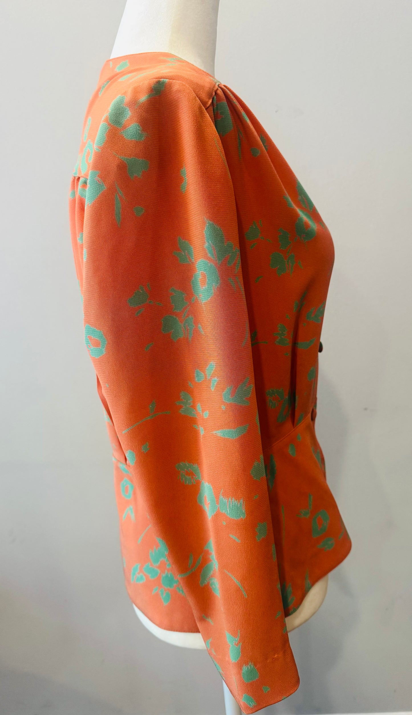 1980s Devernois Paris Peplum Blouse