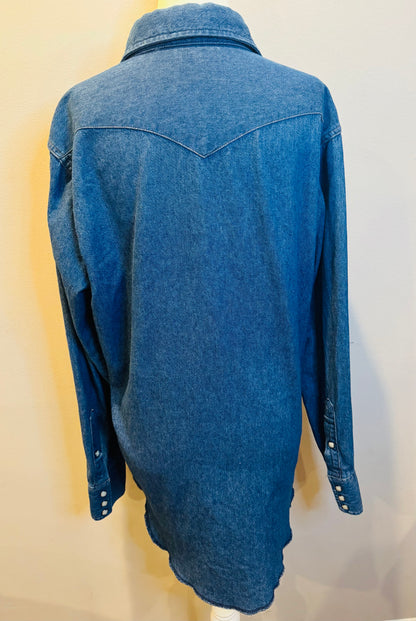 Vintage Wrangler Western Shirt Denim Shirt