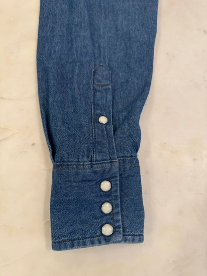 Vintage Wrangler Western Shirt Denim Shirt