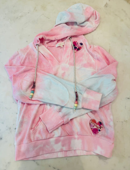 Love Shack Fancy Pink Tie-Dye Hoodie Terry Kirby Santinella Joggers Set