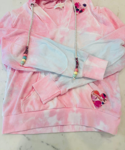 Love Shack Fancy Pink Tie-Dye Hoodie Terry Kirby Santinella Joggers Set