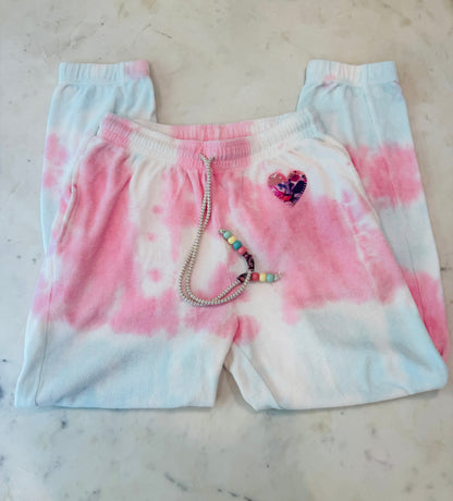 Love Shack Fancy Pink Tie-Dye Hoodie Terry Kirby Santinella Joggers Set