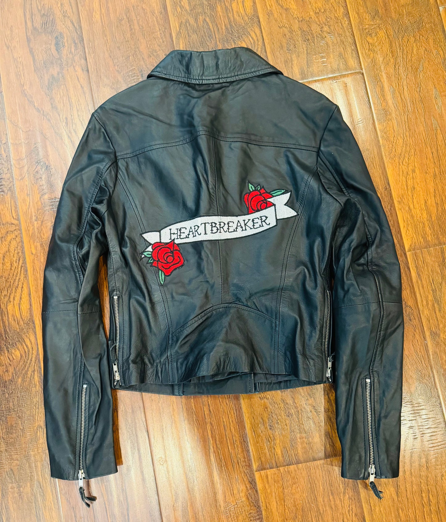 Vintage Leather Motorcycle Jacket