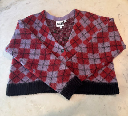 Ragged Jeans Brushed Argyle Cardigan