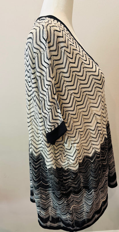 Vintage BCBG MaxAzria Chevron Tunic Sweater