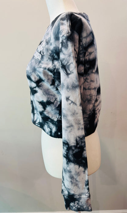 Vintage Kappa Tie-Dye Cropped Sweatshirt