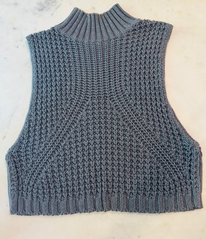 Cotton by Autumn Cashmere Mock Neck Sweater Vest