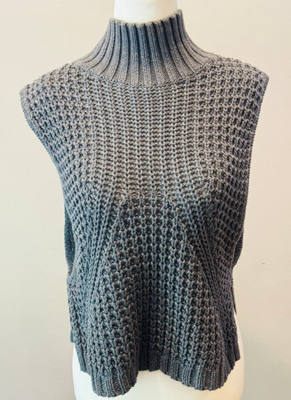 Cotton by Autumn Cashmere Mock Neck Sweater Vest