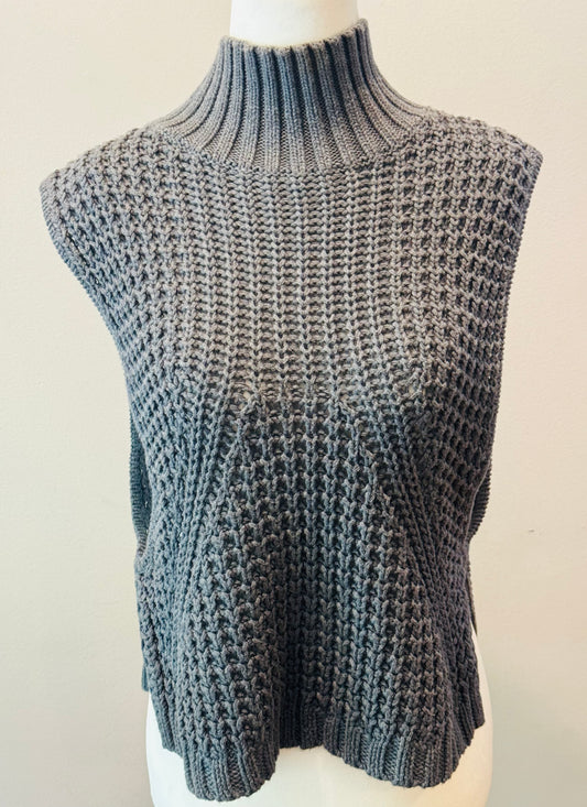 Cotton by Autumn Cashmere Mock Neck Sweater Vest