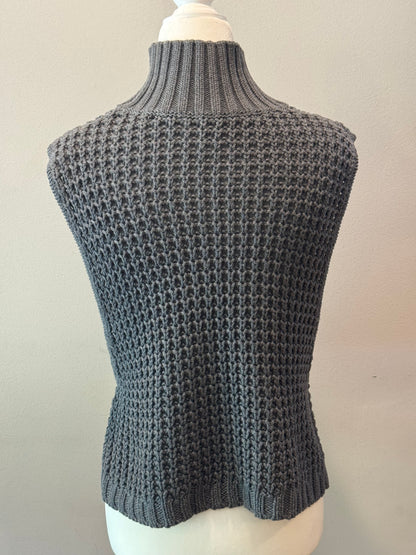 Cotton by Autumn Cashmere Mock Neck Sweater Vest