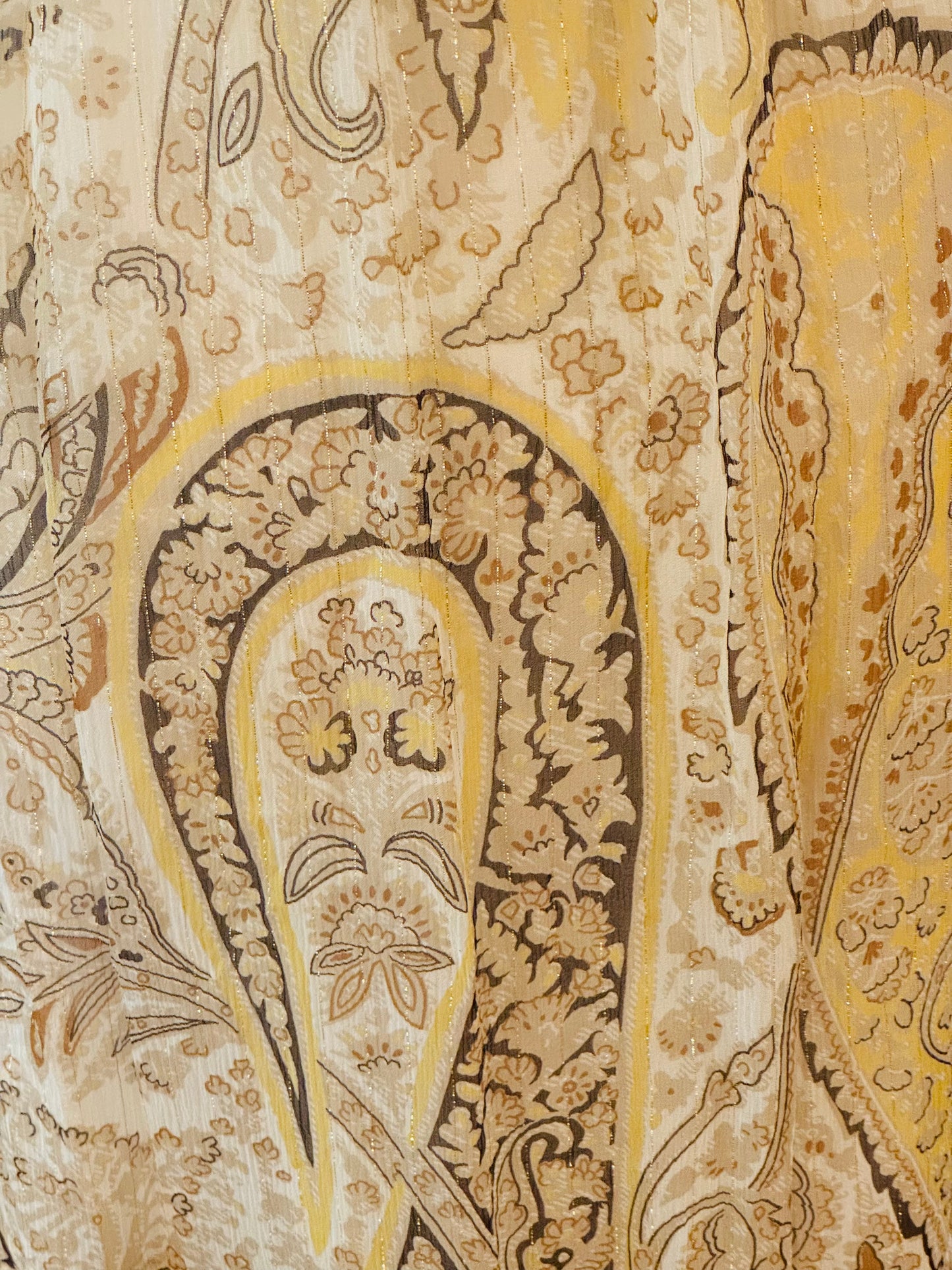 Vintage Paisley Print Midi Sundress