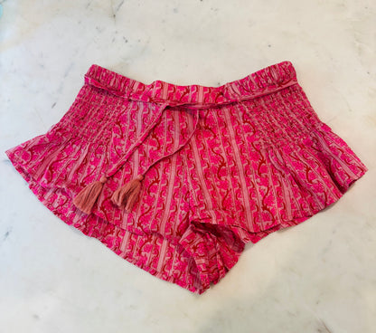 Free People Pink Floral Shorts