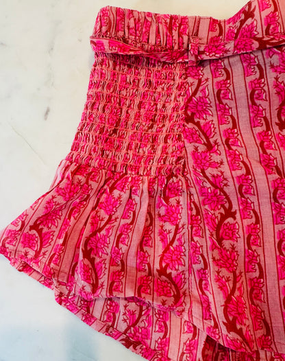 Free People Pink Floral Shorts