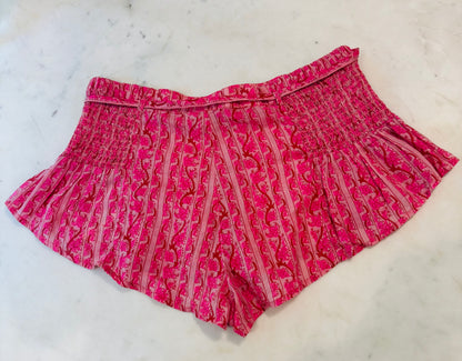 Free People Pink Floral Shorts