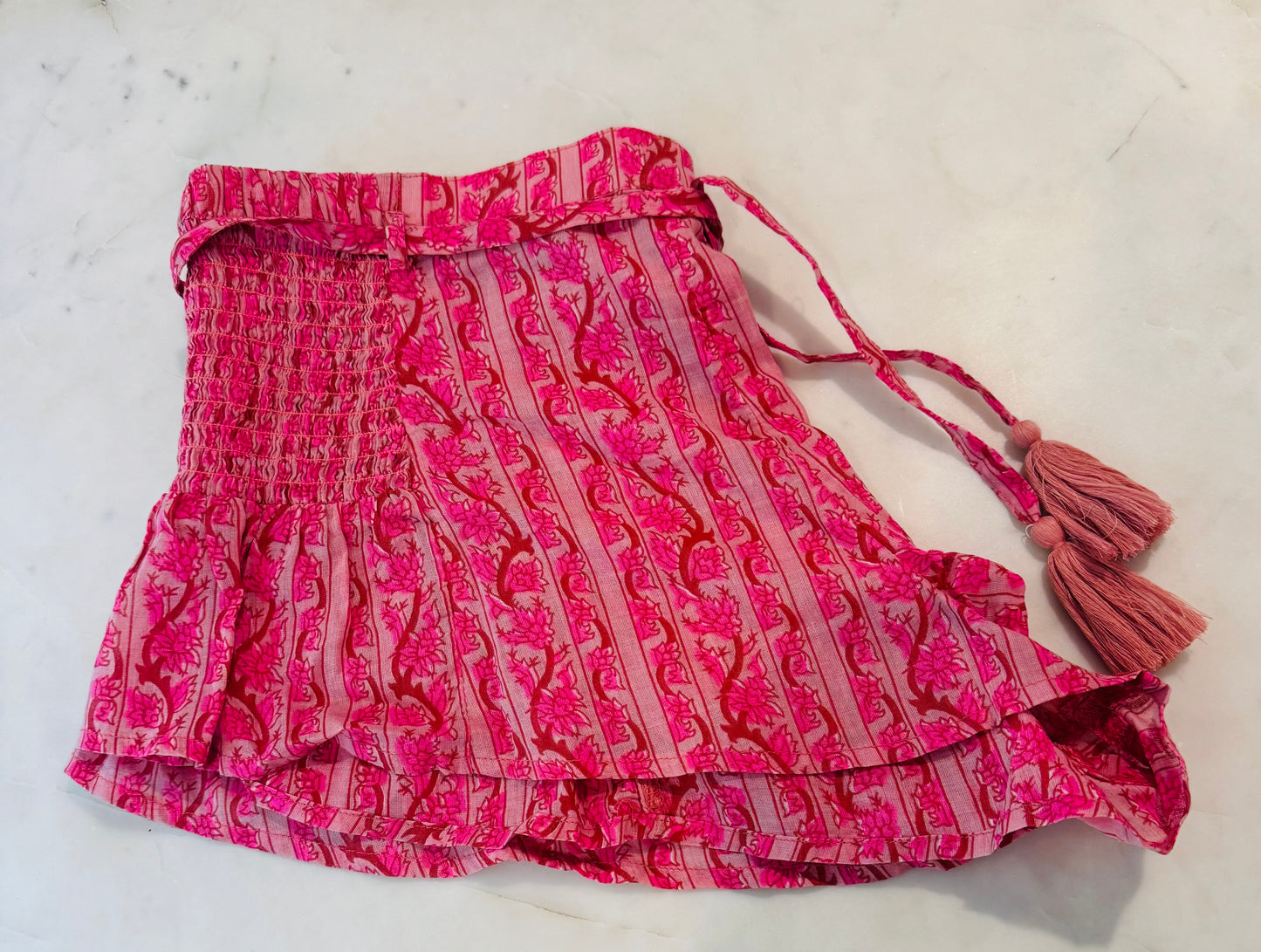 Free People Pink Floral Shorts