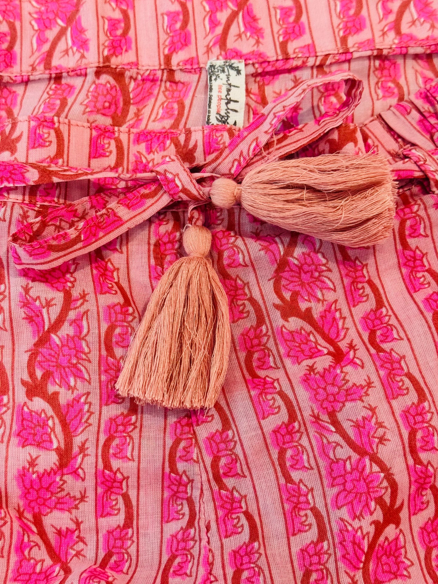 Free People Pink Floral Shorts