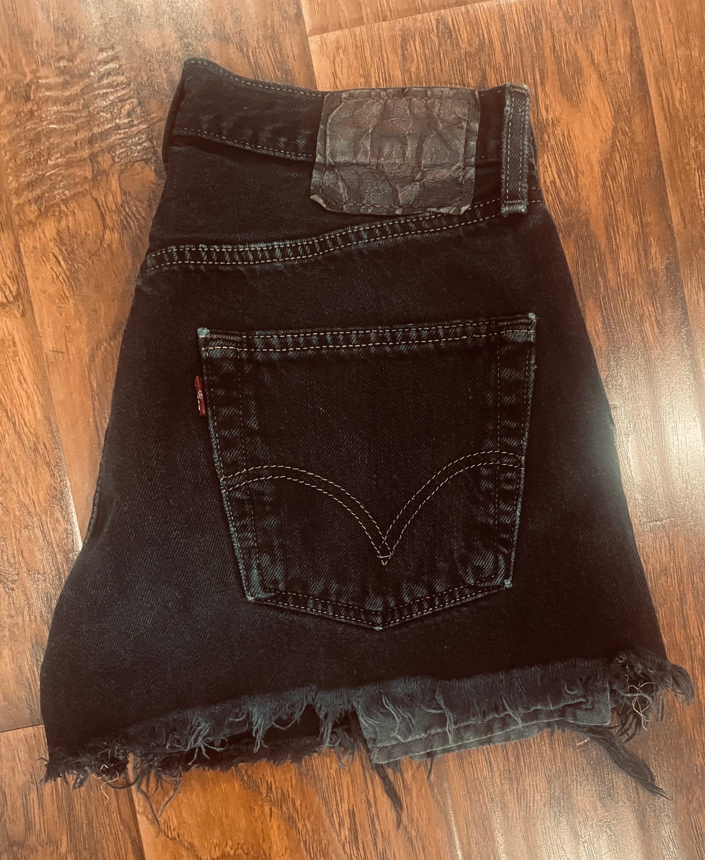 Levi's Black Vintage Cutoff Shorts