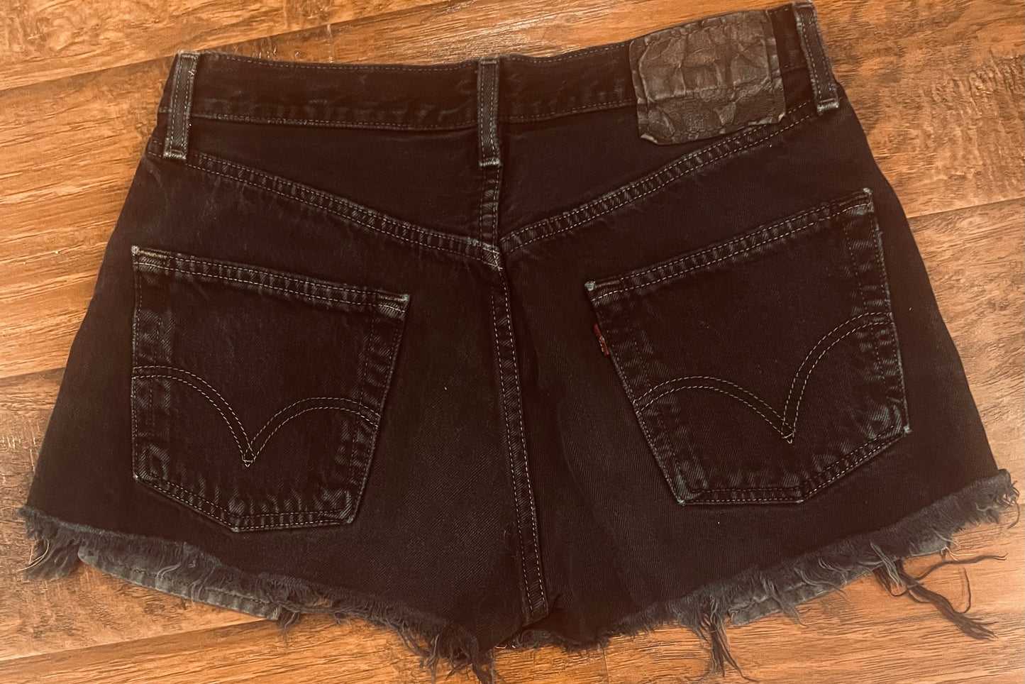 Levi's Black Vintage Cutoff Shorts