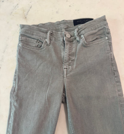 AllSaints Grey Skinny Jeans