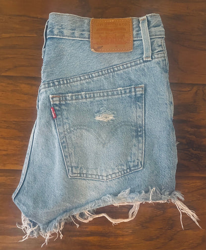 Levi's Super Distressed Cutoffs