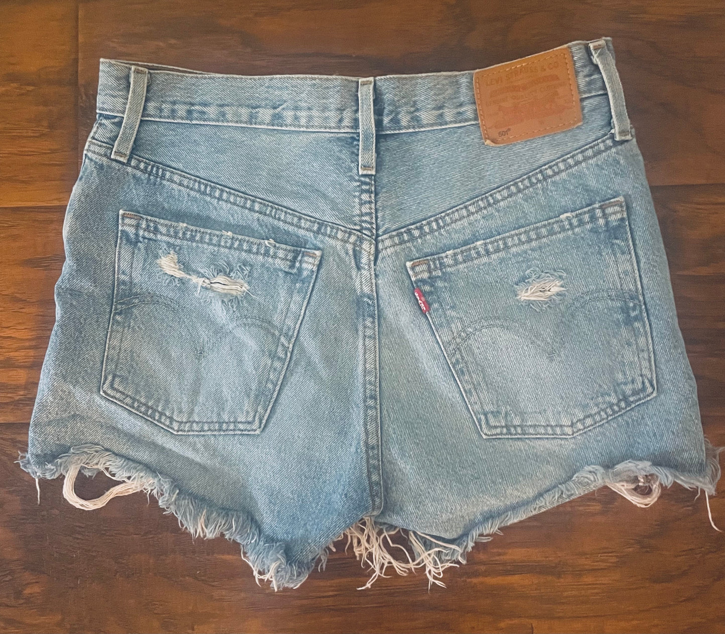 Levi's Super Distressed Cutoffs