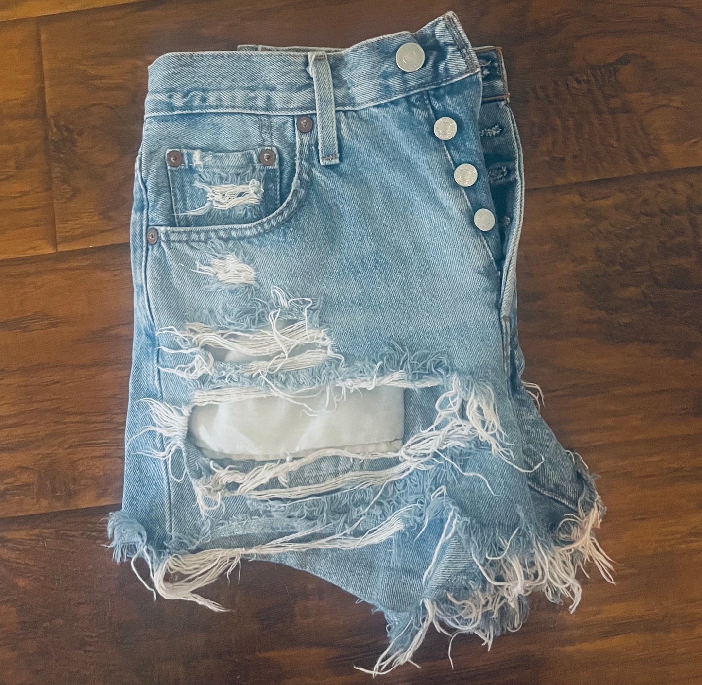 Levi's Super Distressed Cutoffs