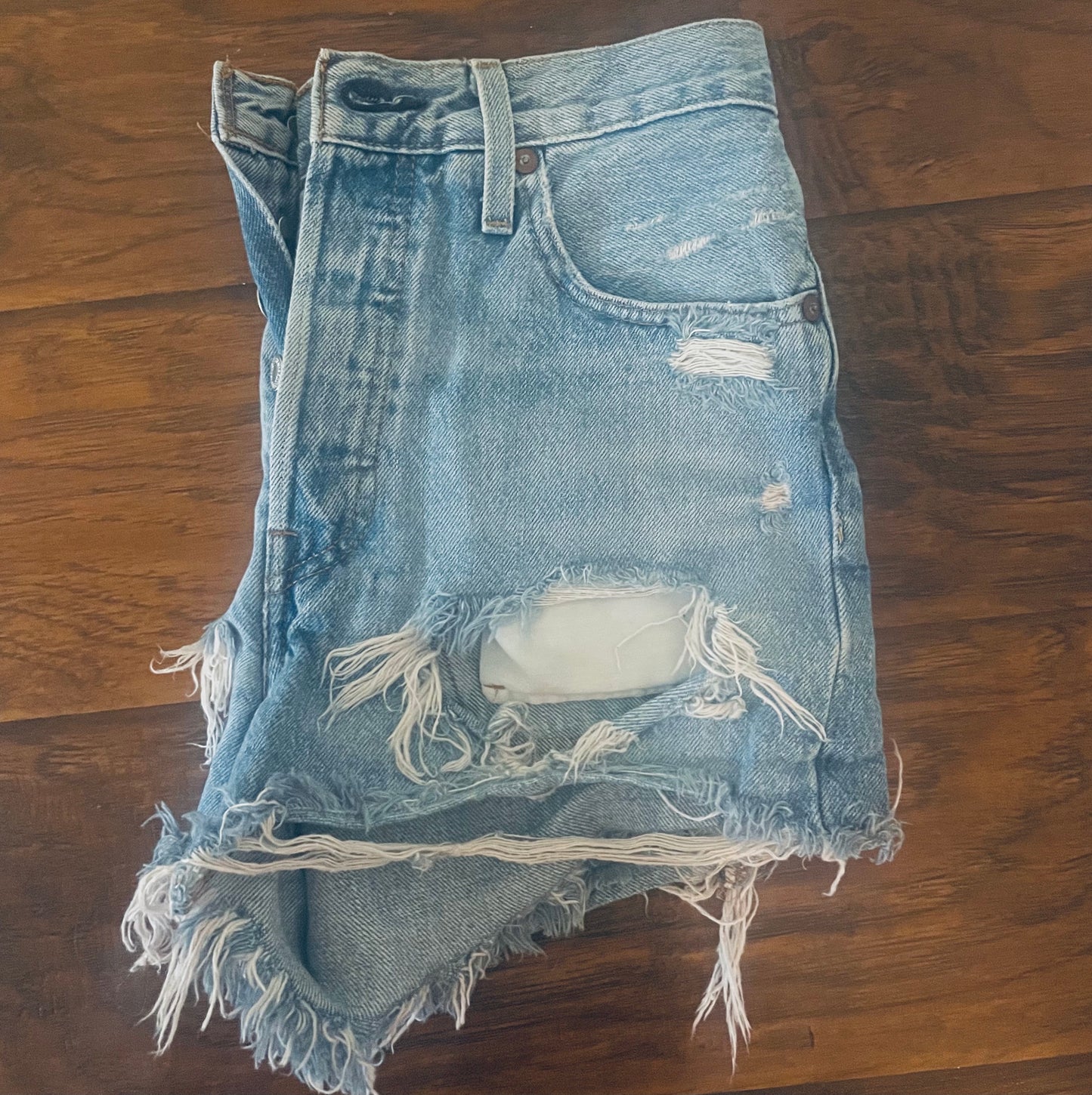 Levi's Super Distressed Cutoffs