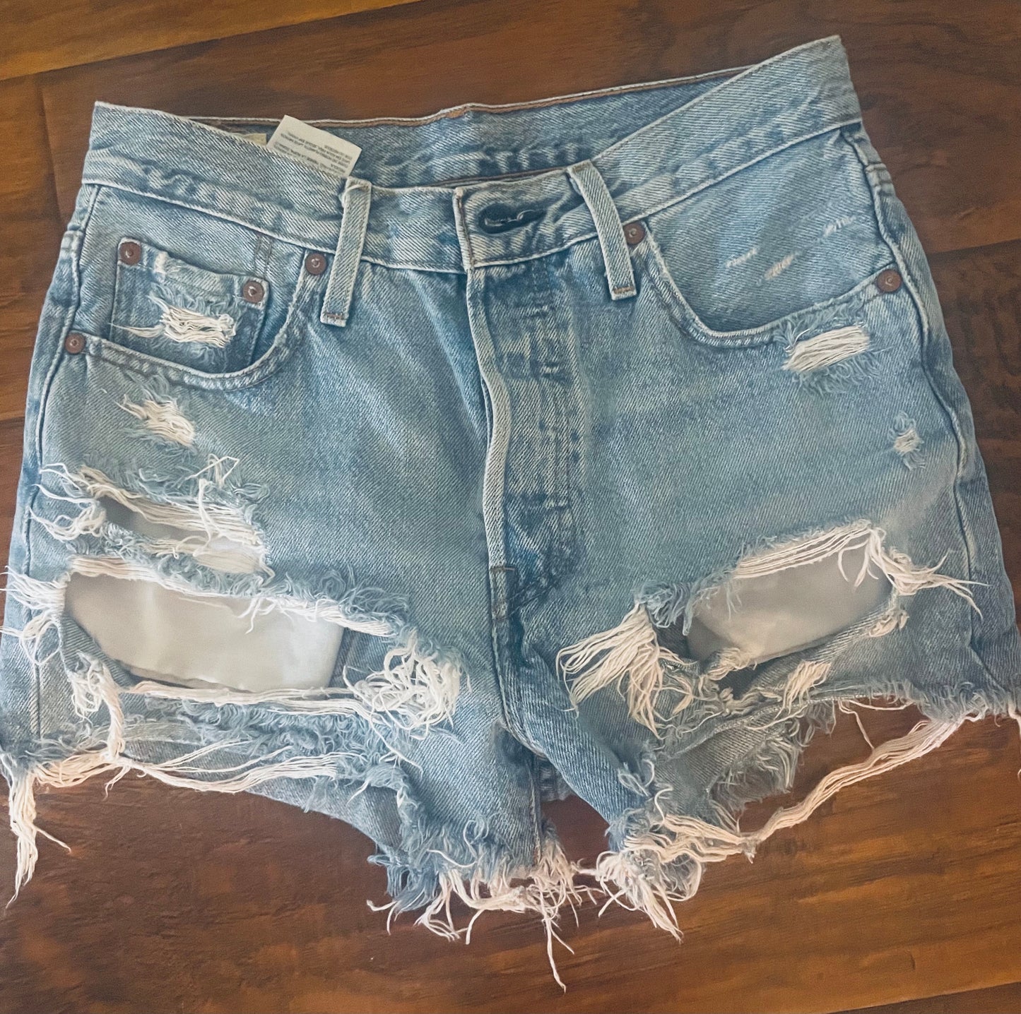 Levi's Super Distressed Cutoffs