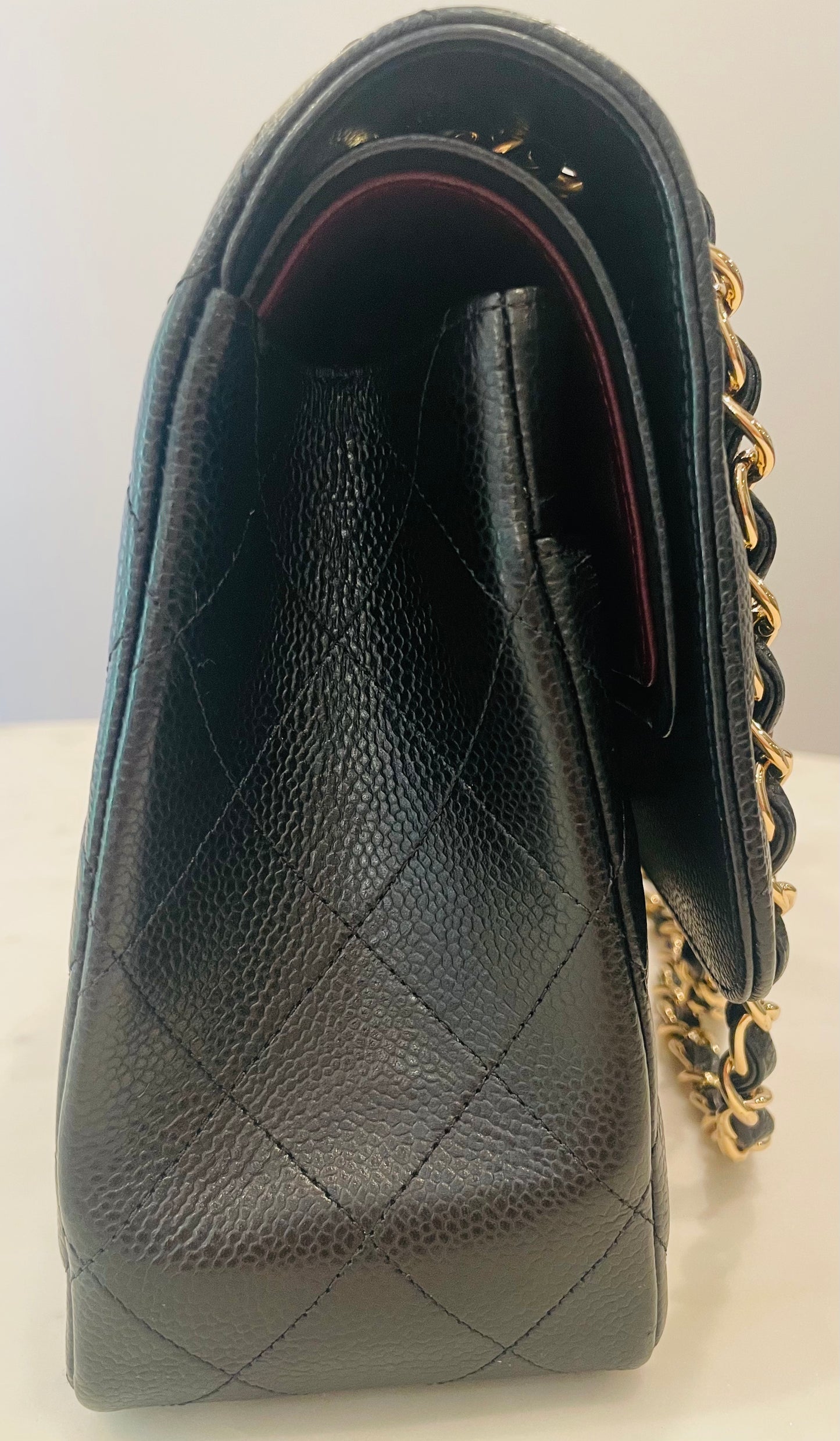 Chanel Black Large Classic Double Flap Handbag