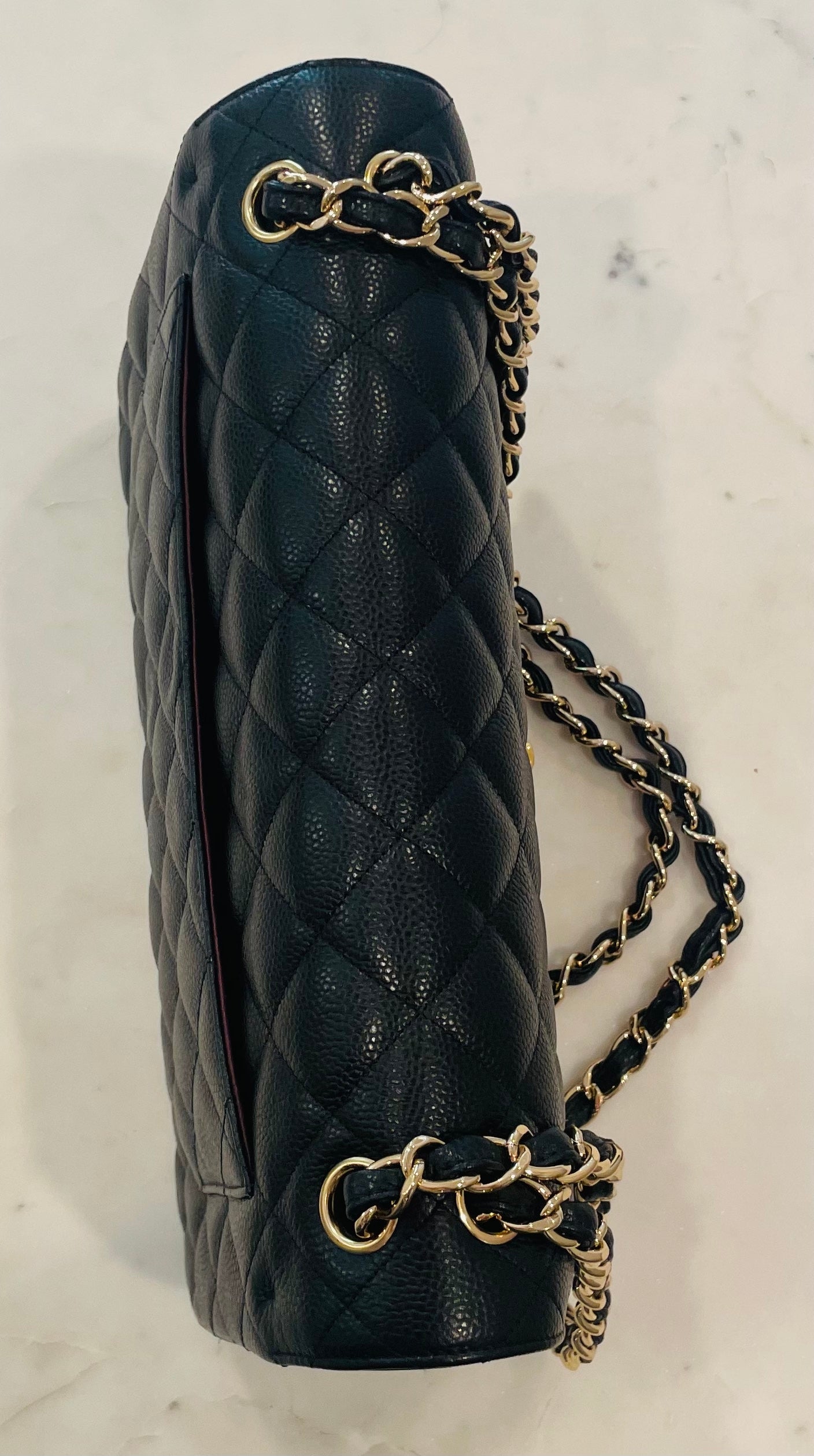 Chanel Black Large Classic Double Flap Handbag