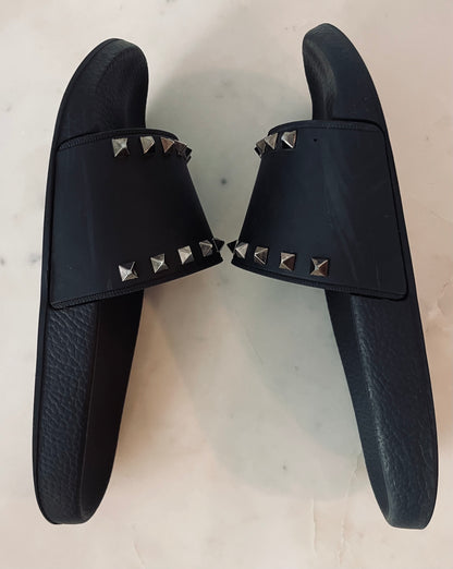 Valentino Garavani Rockstud Slide Sandals