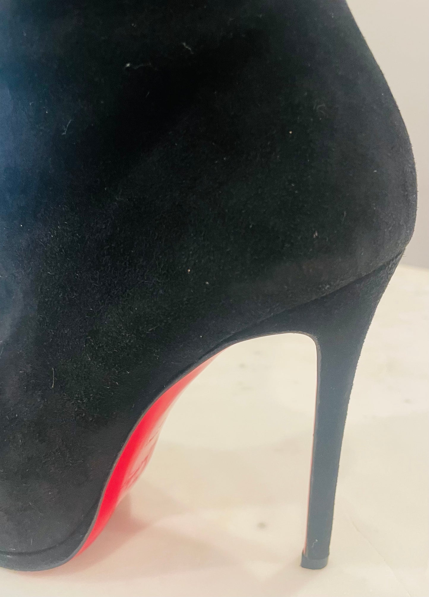 Christian Louboutin Botalili 120 Black Suede Boots