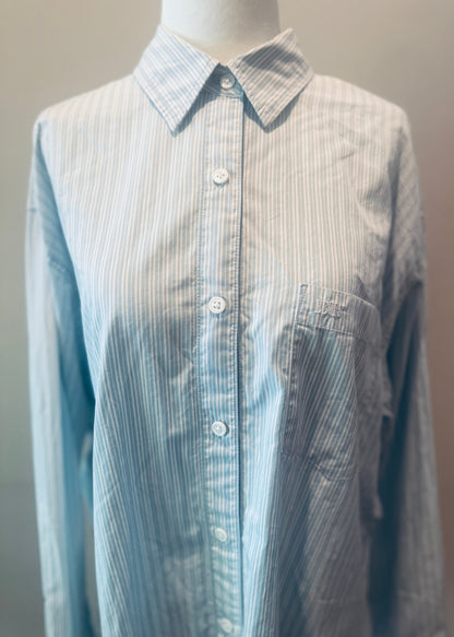 Vintage Levi's Striped Cotton Button-Up Shirt