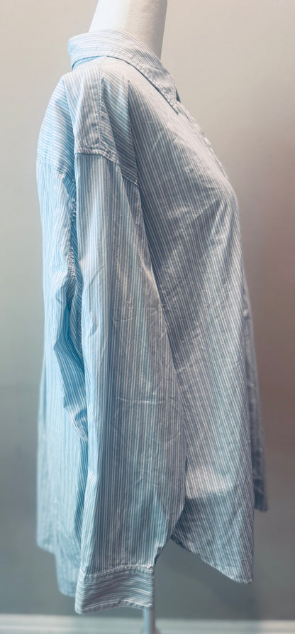 Vintage Levi's Striped Cotton Button-Up Shirt