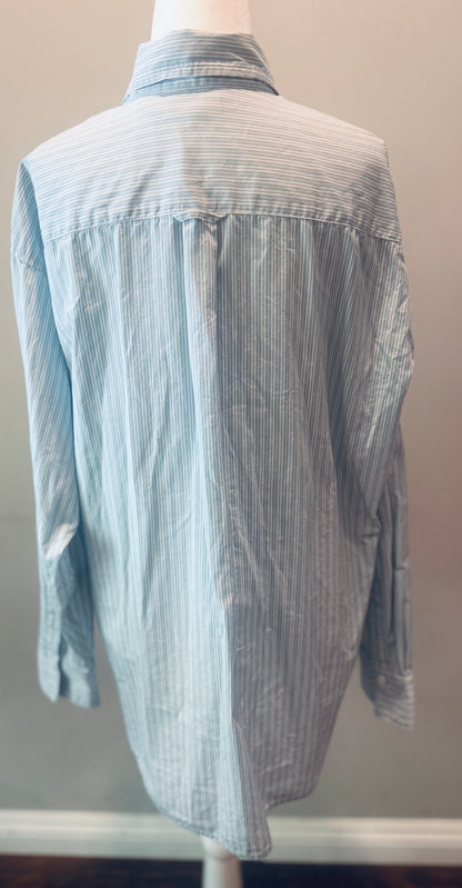 Vintage Levi's Striped Cotton Button-Up Shirt