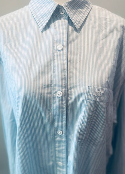 Vintage Levi's Striped Cotton Button-Up Shirt